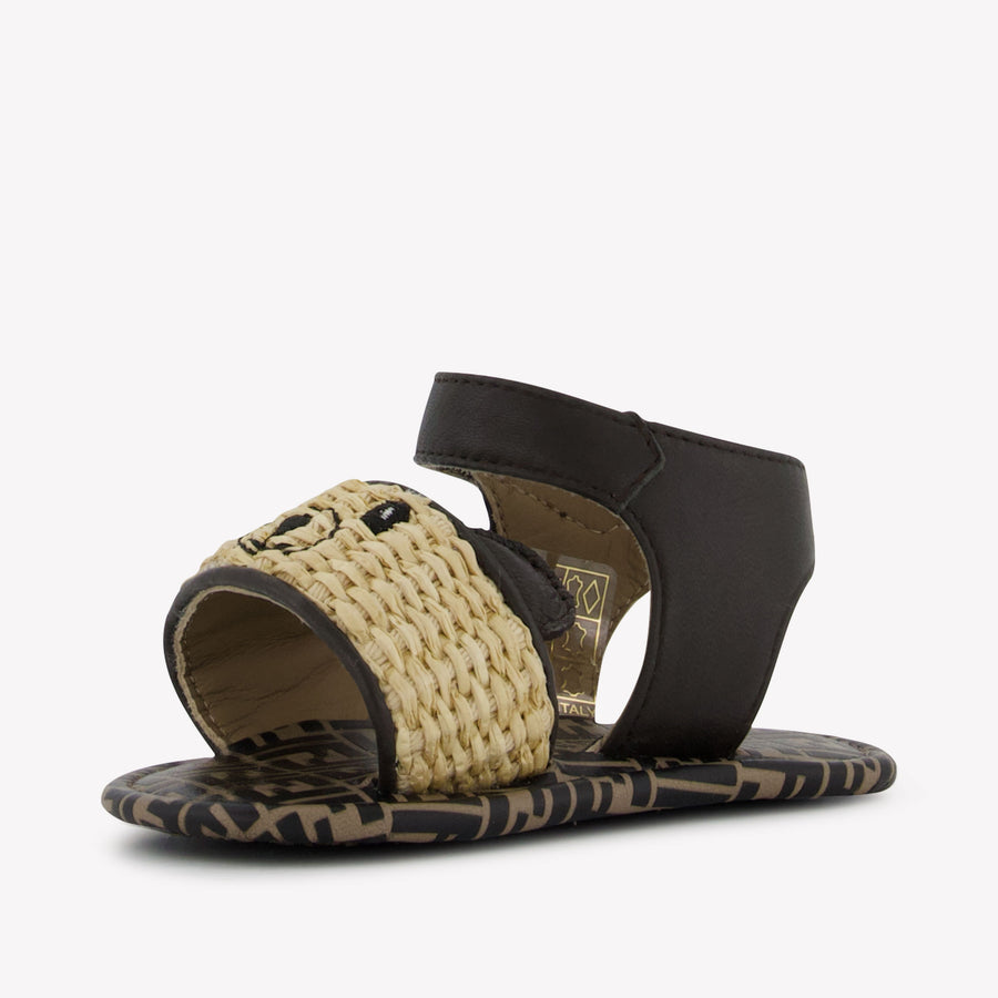 Fendi Baby Sandals  Beige