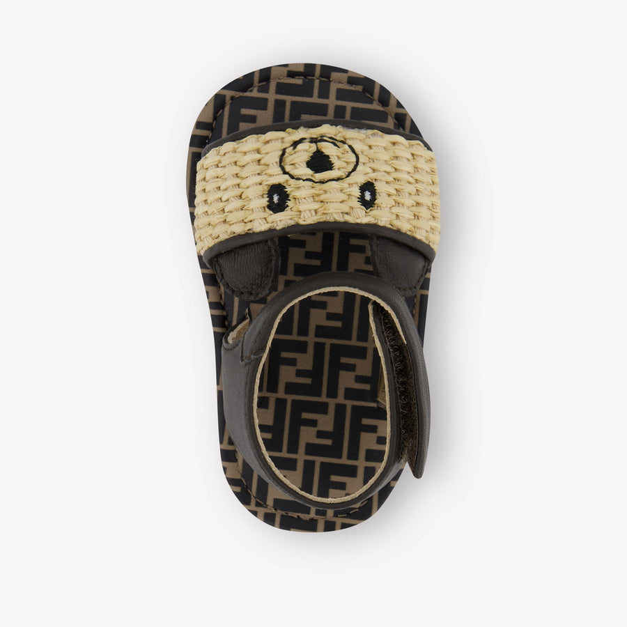Fendi Baby Sandals  Beige