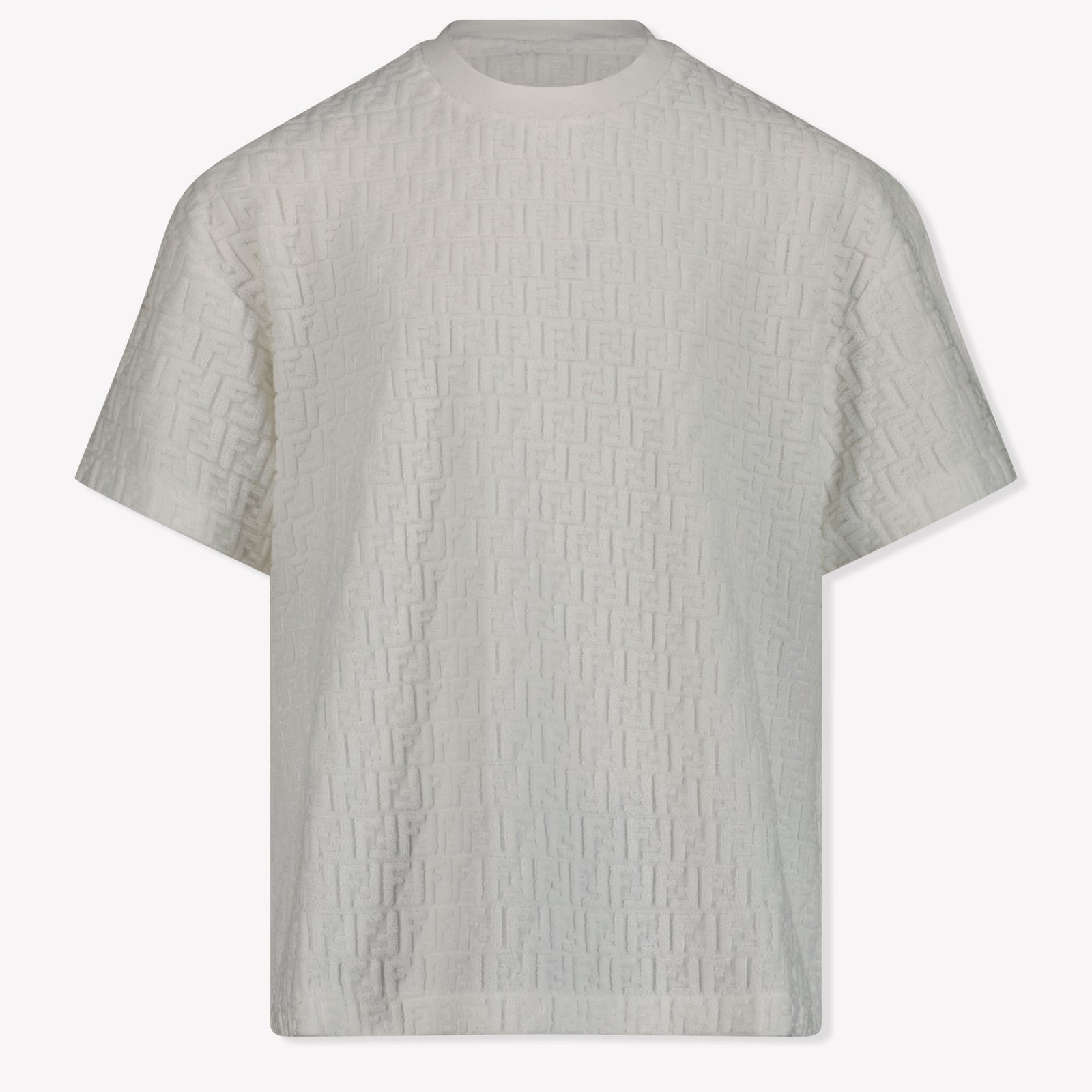 Fendi Kids Unisex T-Shirt in White