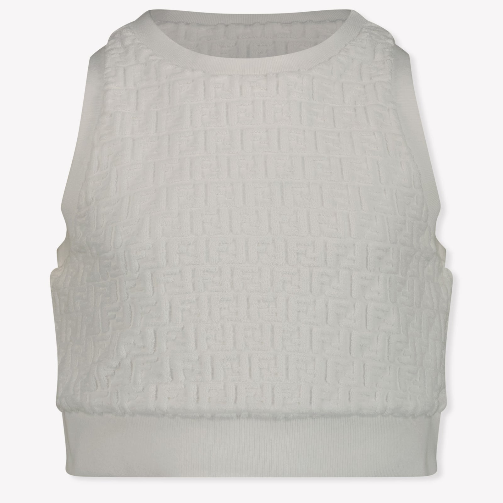 Fendi Kinder Meisjes T-Shirt In Wit