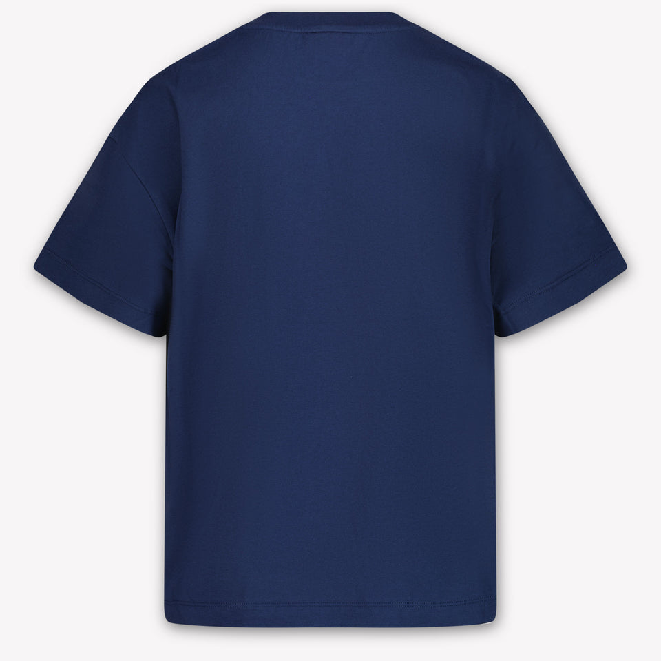 Fendi Kinder Jongens T-Shirt In Navy