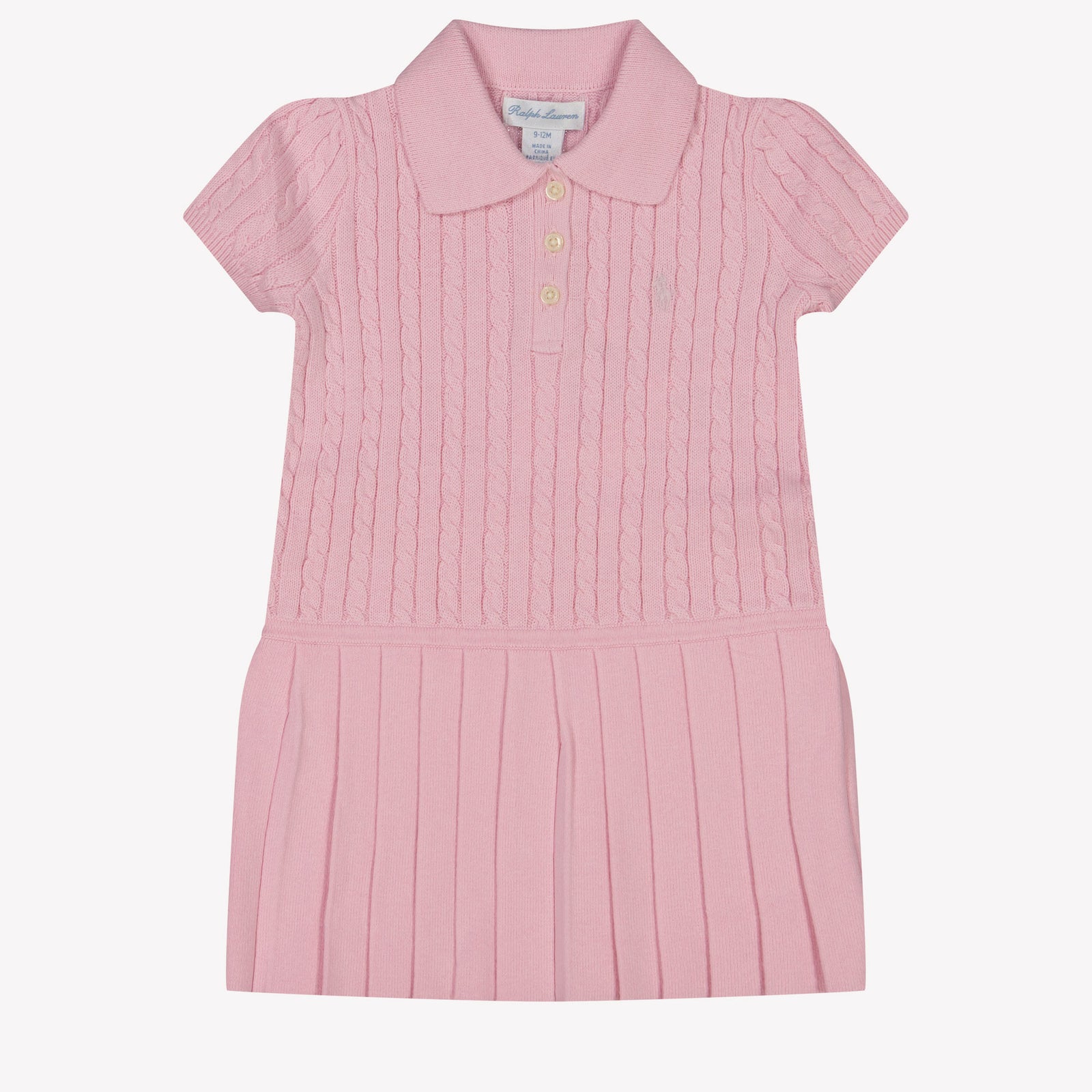 Ralph Lauren Baby Meisjes Jurk In Licht Roze