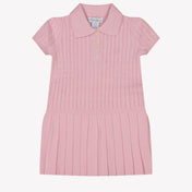 Ralph Lauren Baby Meisjes Jurk In Licht Roze