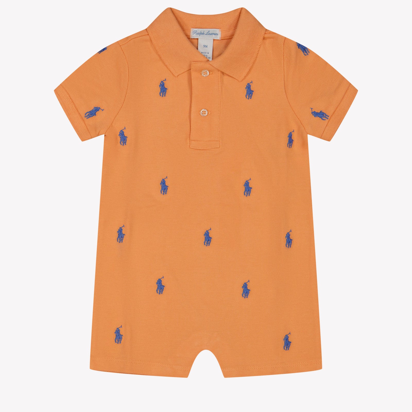 Ralph Lauren Baby Boys Playsuit In Coral