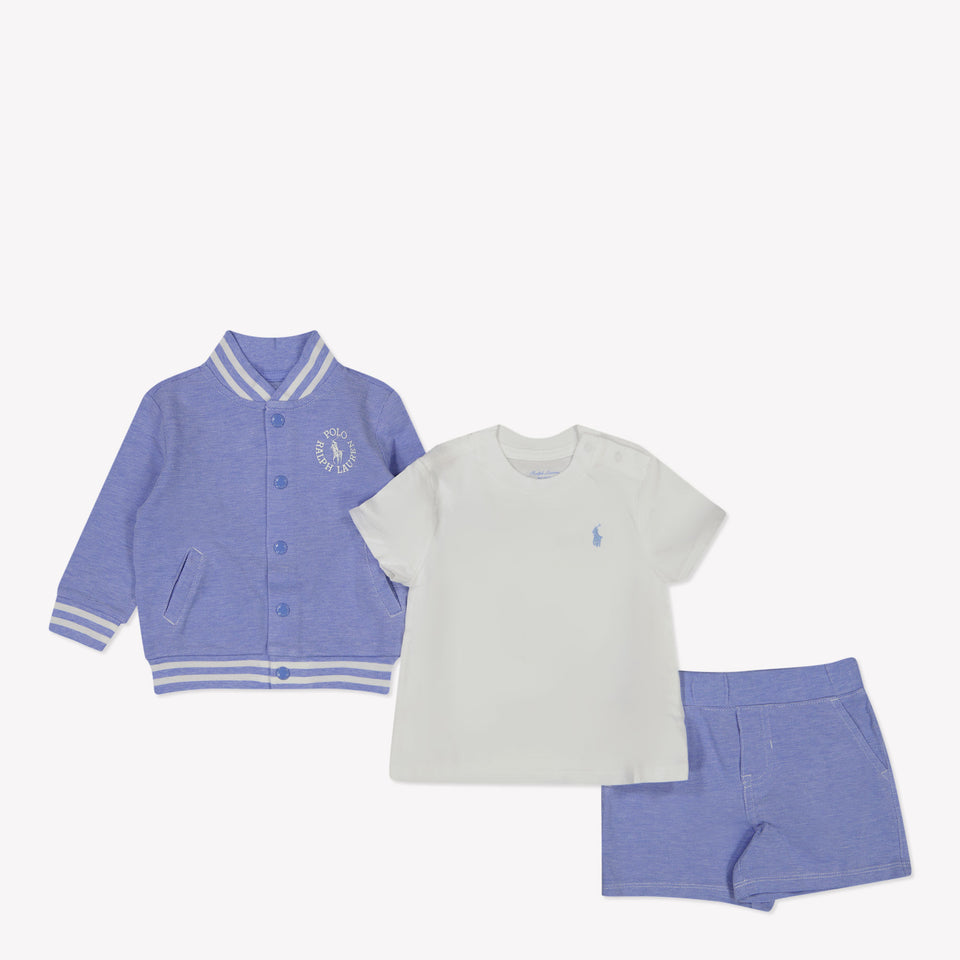 Ralph Lauren Baby Boys Set in Light Blue