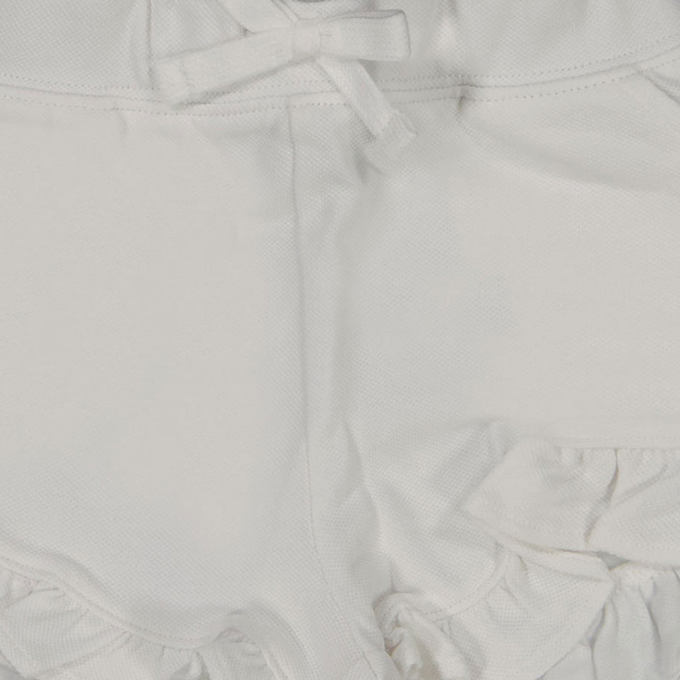 Ralph Lauren Baby Girls Shorts In White