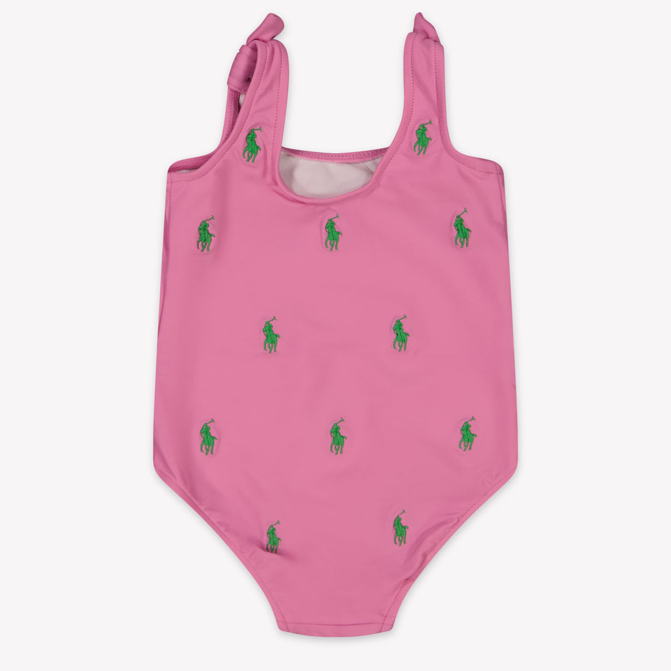 Ralph Lauren Baby Girls Swimwear In Pink