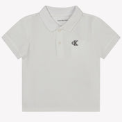 Calvin Klein Baby Jongens Polo In Wit