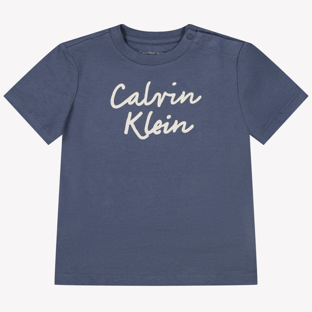 Calvin Klein Baby Unisex T-Shirt In Donker Grijs