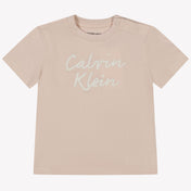 Calvin Klein Baby girls t-shirt in Light Pink