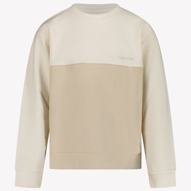 Calvin Klein Kids Boys Sweater in OffWhite