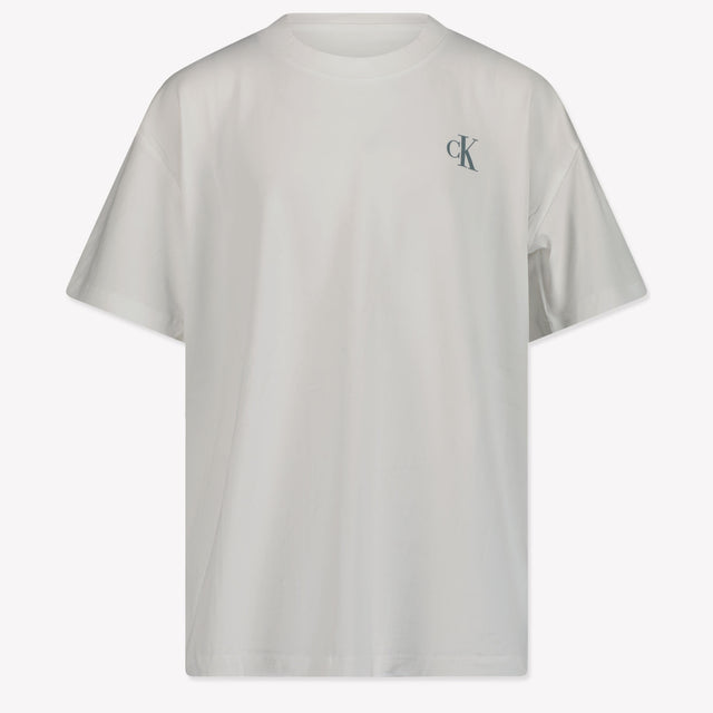 Calvin Klein Kinder Jongens T-Shirt In Wit