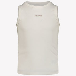 Calvin Klein Kinder Meisjes T-Shirt In Wit