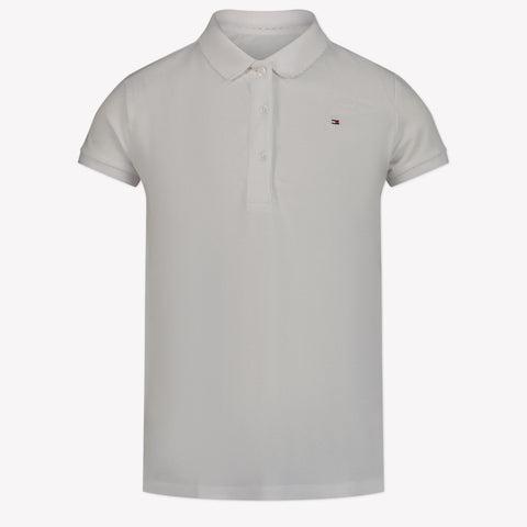 Tommy Hilfiger Kids Girls Polo in White