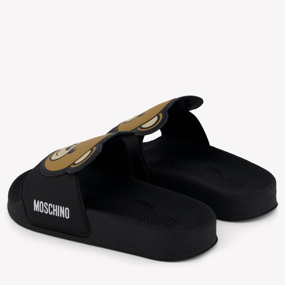 Moschino Unisex Flipflops In Black