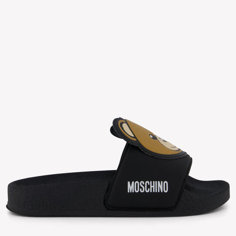 Moschino Unisex Flipflops In Black