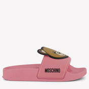 Moschino Unisex Slippers In Roze