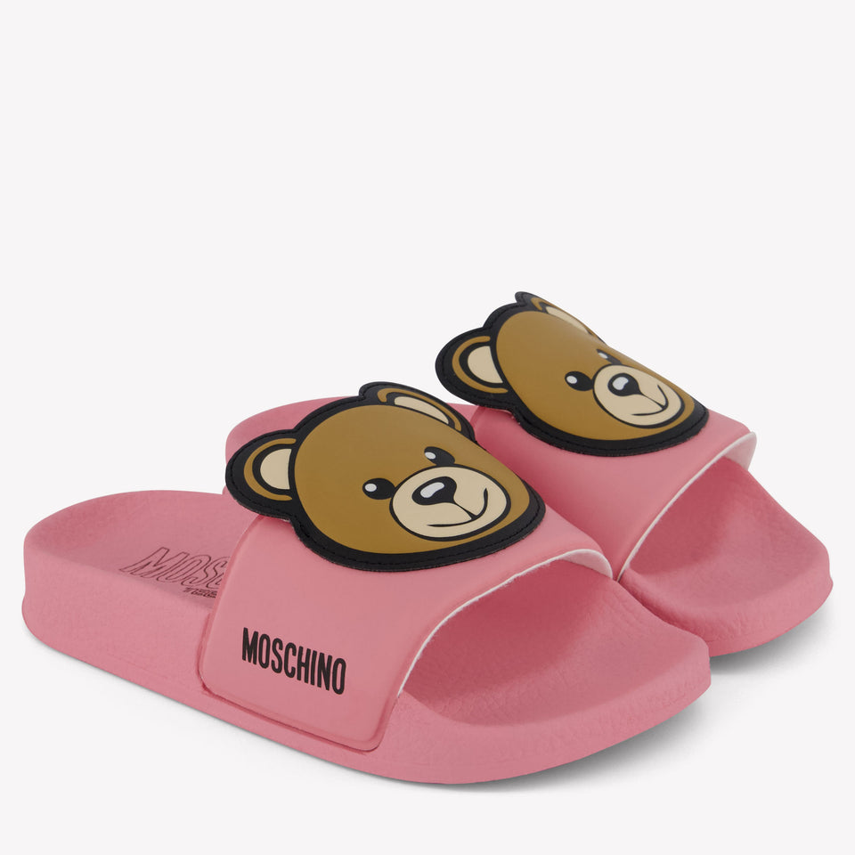 Moschino Unisex Flipflops In Pink