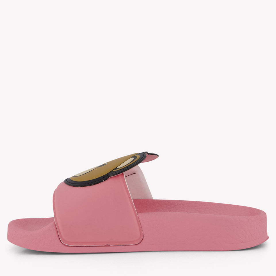 Moschino Unisex Slippers In Roze