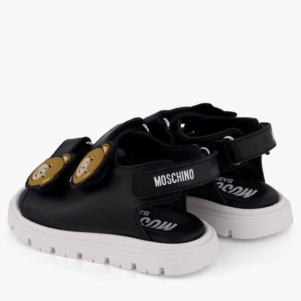 Moschino Unisex Sandals In Black