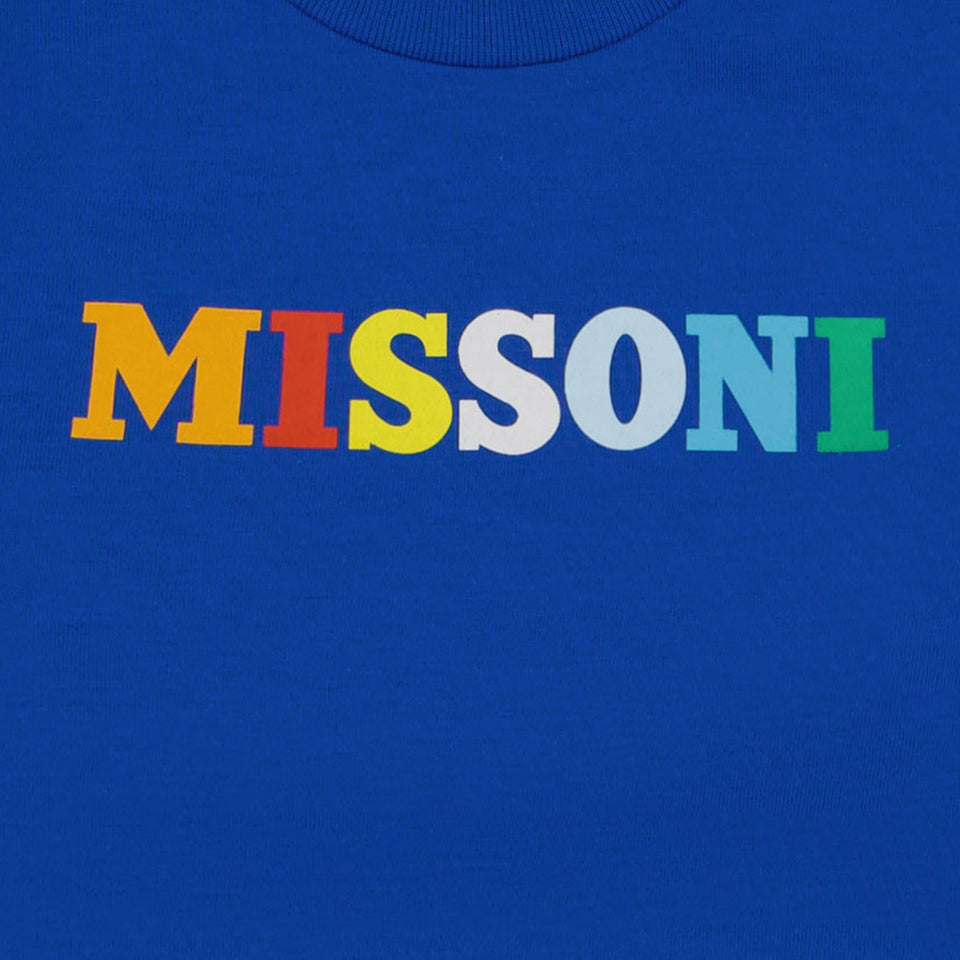 Missoni Baby Boys T-Shirt in Cobalt Blue