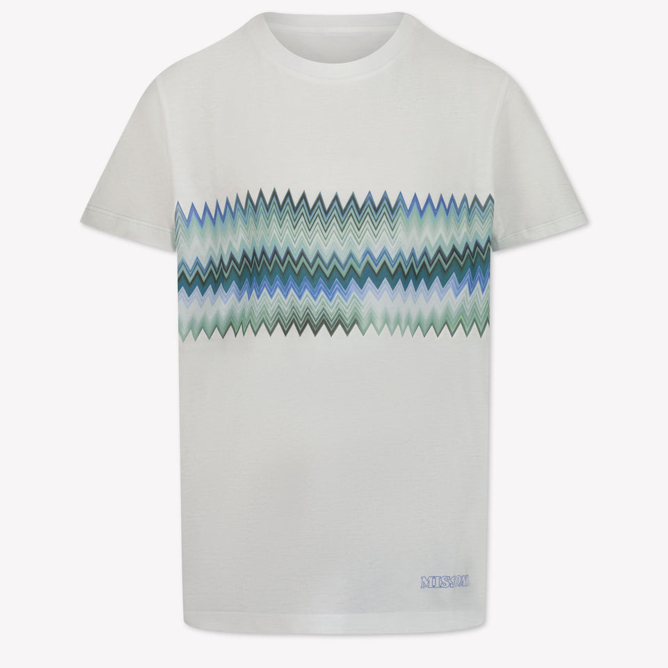 Missoni Kinder Jongens T-Shirt In Wit