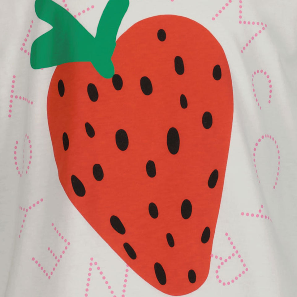 Stella McCartney Kinder Meisjes T-Shirt In Wit