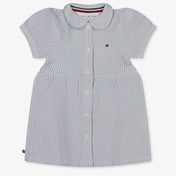 Tommy Hilfiger Baby Meisjes Jurk In Licht Blauw