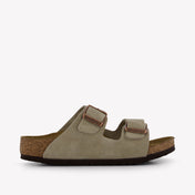 Birkenstock Unisex Slippers In Taupe