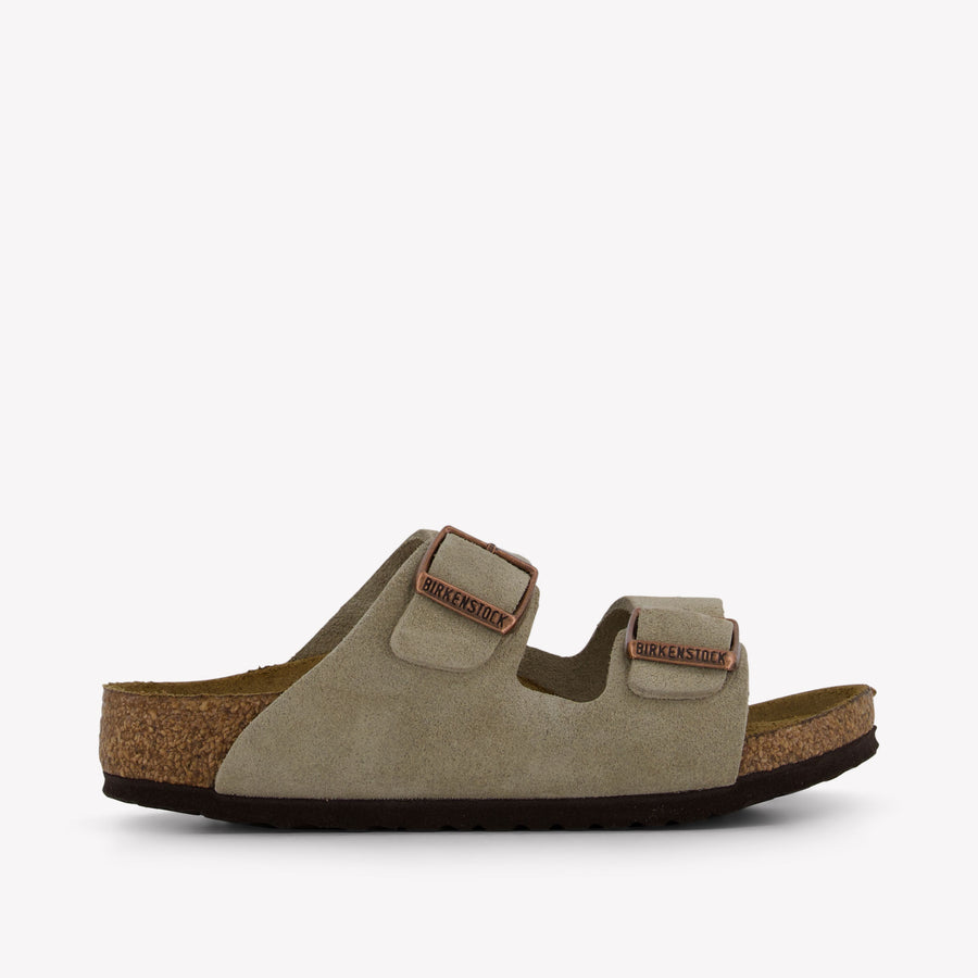 Birkenstock Unisex Slides in Taupe