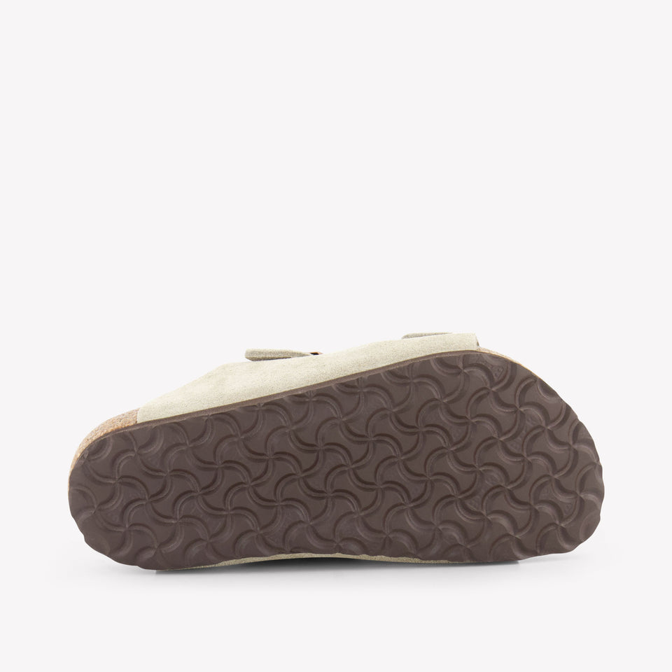 Birkenstock Unisex Slippers In Taupe