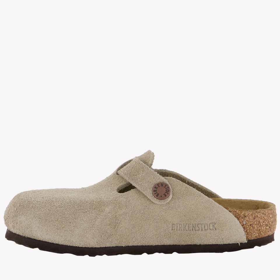 Birkenstock Boston Unisex Flipflops In Taupe