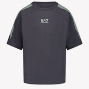 EA7 Kids Boys T-Shirt in Anthracite