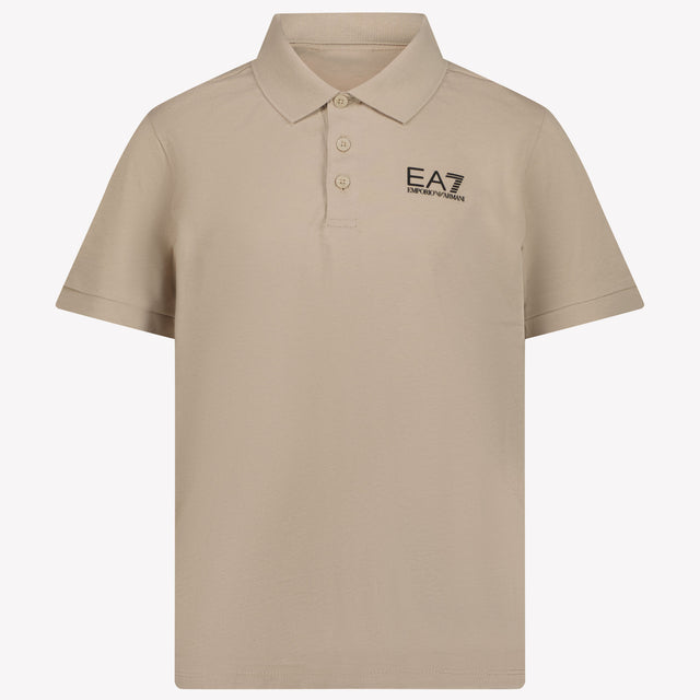 EA7 Kids Boys Polo In Beige