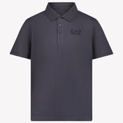 EA7 Kids Boys Polo In Anthracite