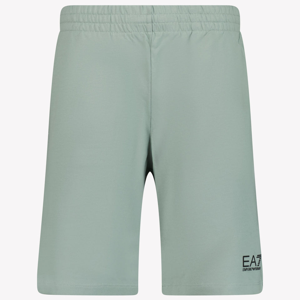 EA7 Kids Boys Shorts In Light Green