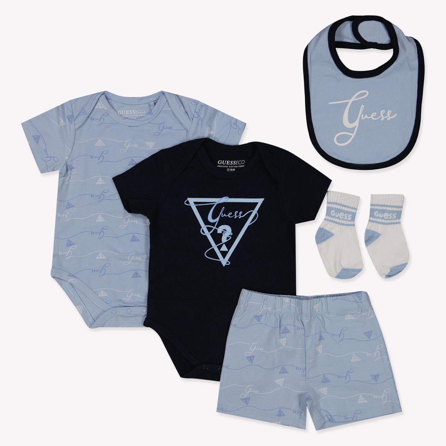 Guess Baby Jongens Setje In Licht Blauw