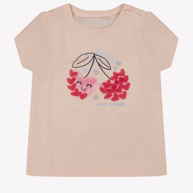 Guess Baby Girls T-Shirt in Light Pink