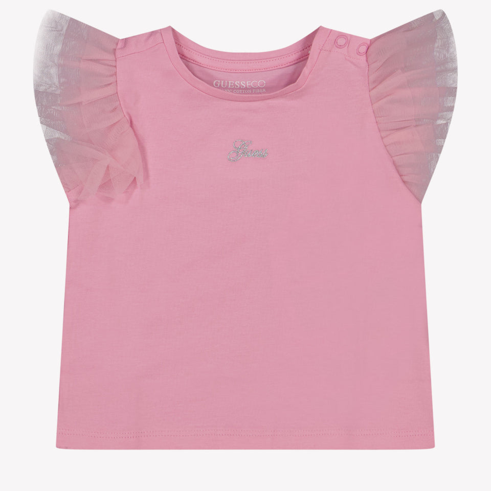 Guess Baby Meisjes T-Shirt In Roze