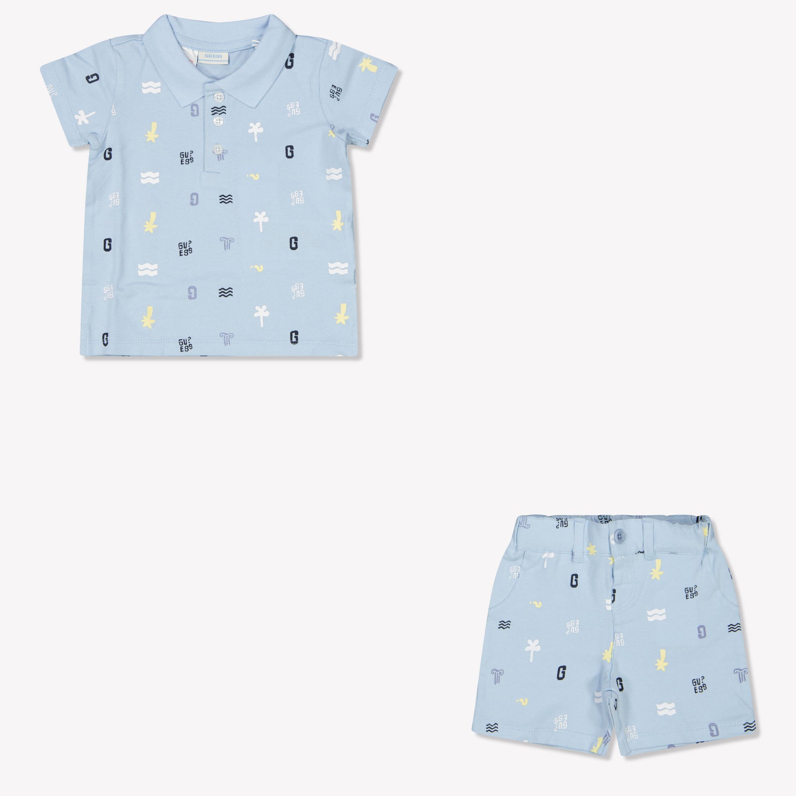 Guess Baby Jongens Setje In Licht Blauw