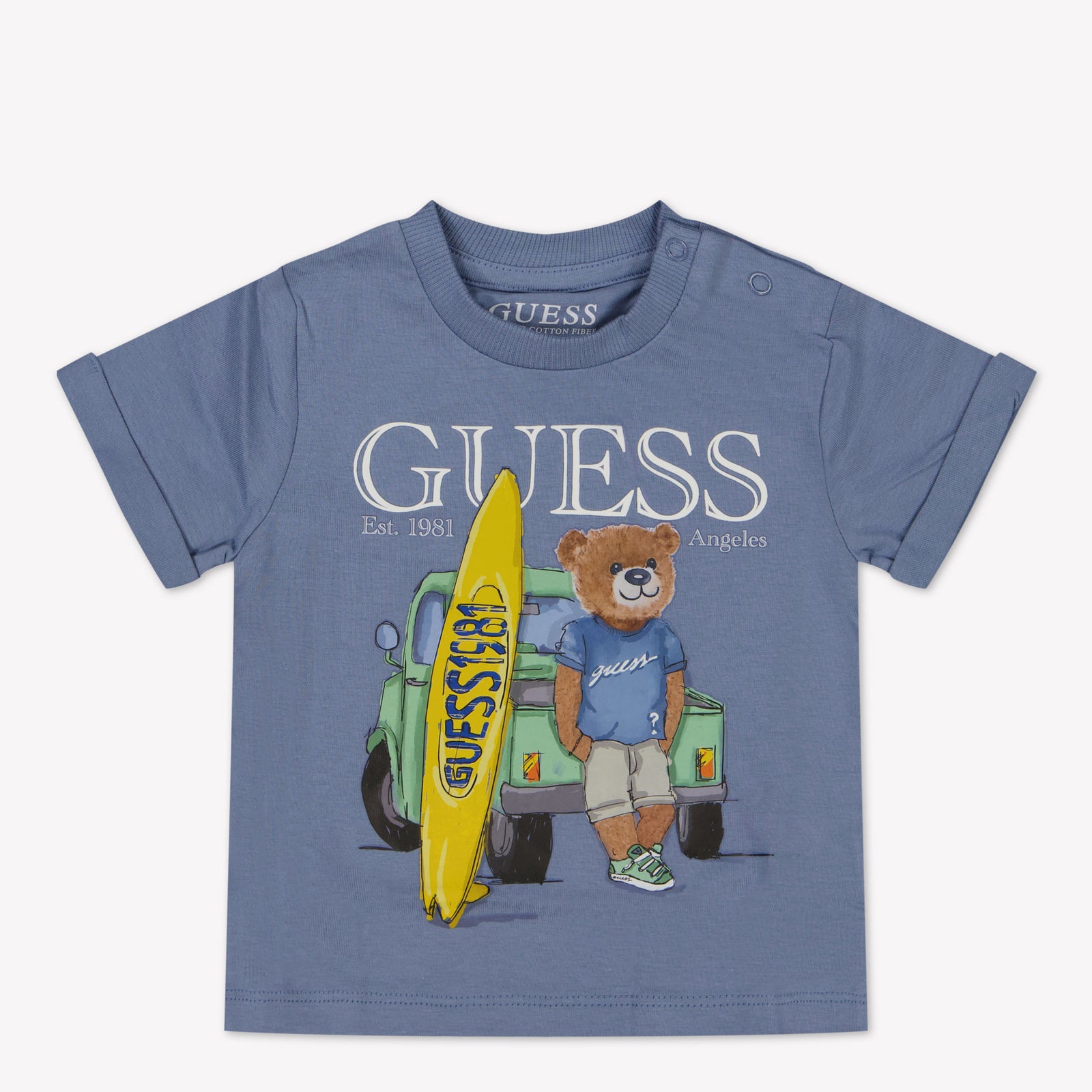 Guess Baby Jongens T-Shirt In Blauw