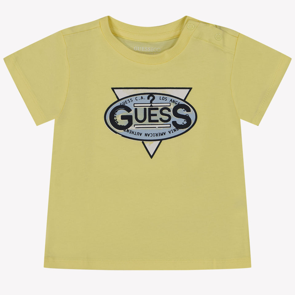 Guess Baby Jongens T-Shirt In Geel