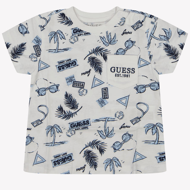 Guess Baby Jongens T-Shirt In Wit