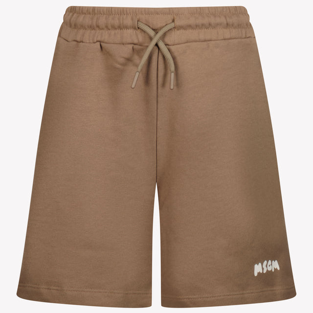 MSGM Kinder Jongens Shorts In Bruin