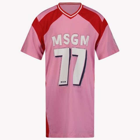 MSGM Kids Girls Dress Pink