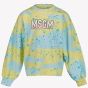 MSGM Kinder Meisjes Trui In Turquoise