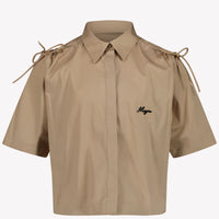 MSGM Kids Girls Blouse  Beige