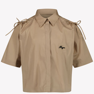 MSGM Kids Girls Blouse  Beige