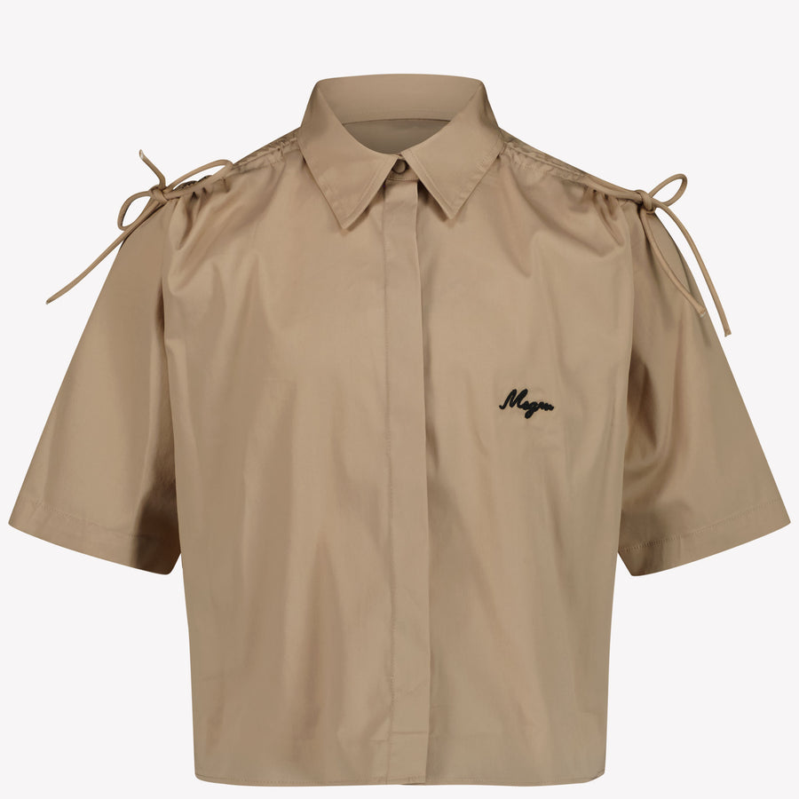 MSGM Kids Girls Blouse  Beige
