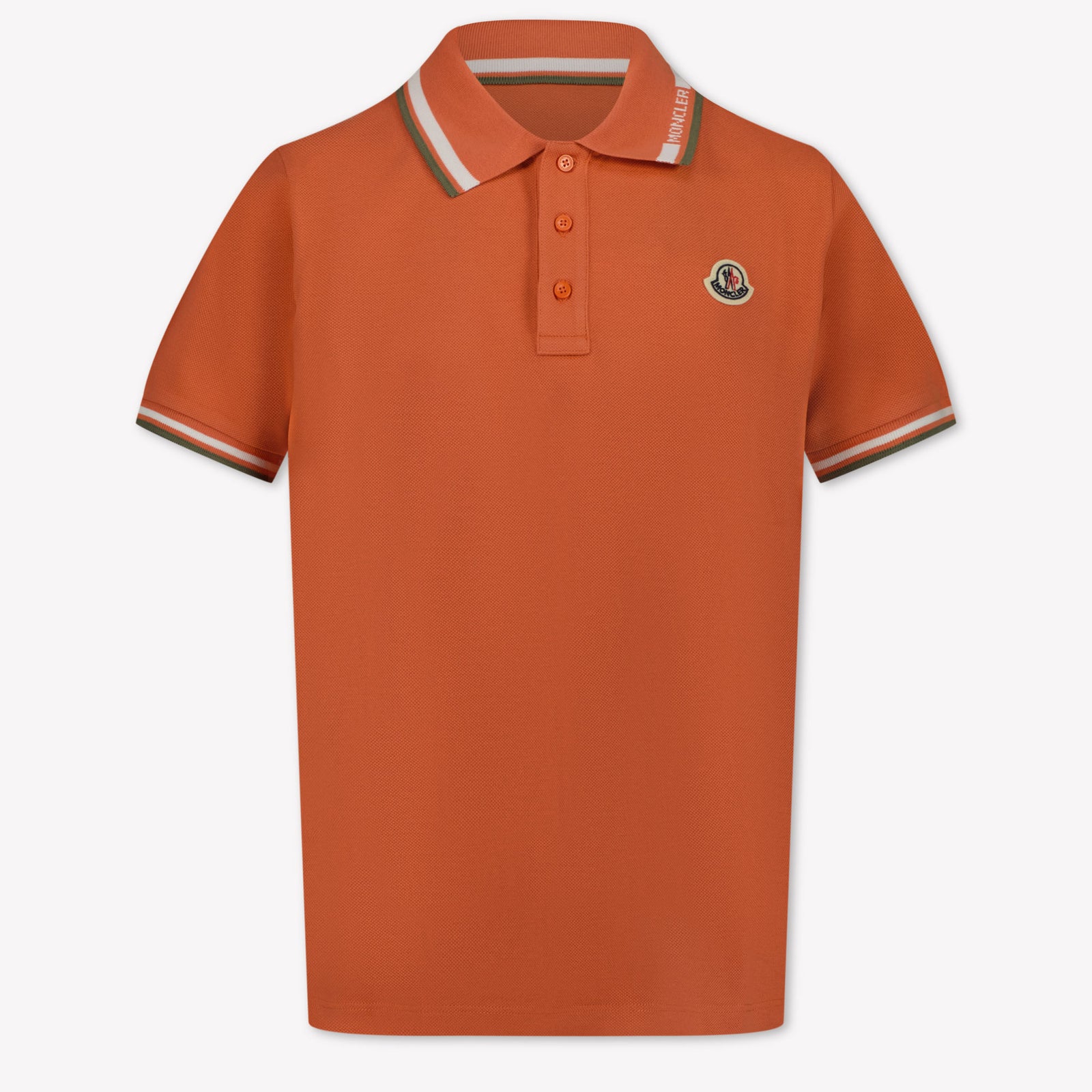 Moncler Kinder Jongens Polo In Zalm